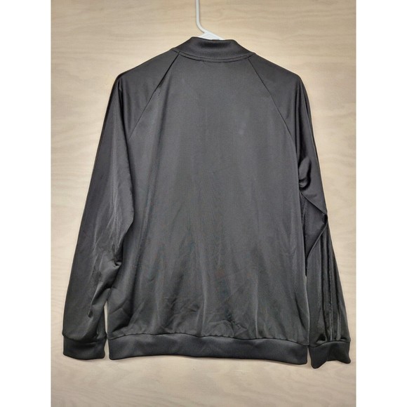 Adidas Men's SZ XL Track Jacket 3 Stripes Full Zip Long Sleeve Sportswear Black - Picture 9 of 10
